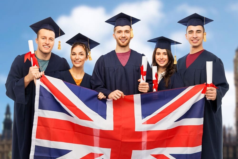 International students attending English language classes in the UK